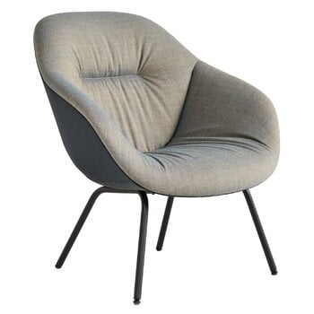 HAY About A Lounge Chair AAL87 Soft Duo, nero - Remix 852 - Steelcut