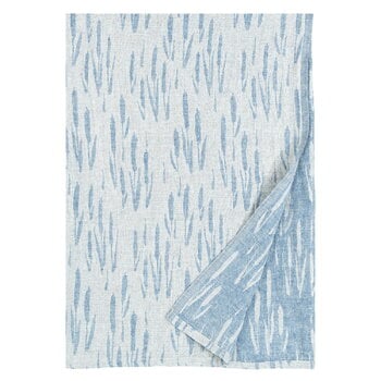 Lapuan Kankurit Osmankäämi table cloth/throw, 145 x 200 cm, linen - blue