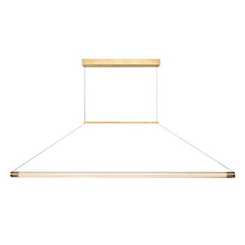 Lampade a sospensione, Lampada da soffitto Ray, grande, ottone grezzo, Oro