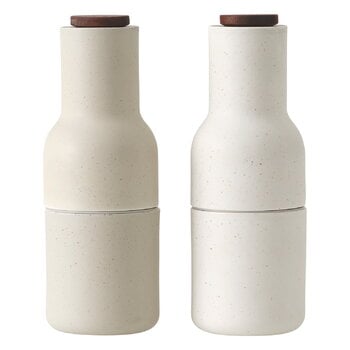 Sale e pepe, Macinino Bottle Grinder, 2 pz, ceramica, sand - noce, Beige