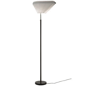 Artek Aalto floor lamp A805, nickel plated brass 