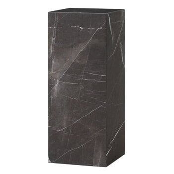 Audo Copenhagen Plinth Pedestal Säule, grauer Kendzo-Marmor