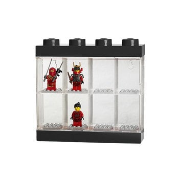 Room Copenhagen Lego Minifigure Display Case 8 vitriini, musta