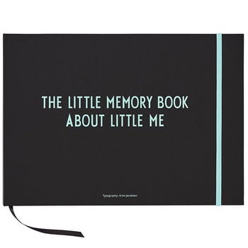 Design Letters The little memory book about little me, musta - turkoosi
