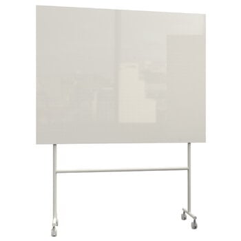 Pinnwände und Whiteboards, Mono Mobile Glastafel, 150,7 x 196 cm, Hellgrau, Grau