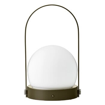 Audo Copenhagen Carrie portable table lamp, outdoor, olive
