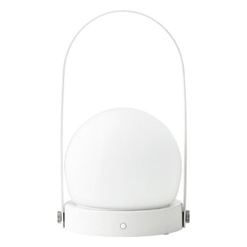 Éclairages portatifs, Lampe de table portable Carrie pour l’extérieur, blanc, Blanc