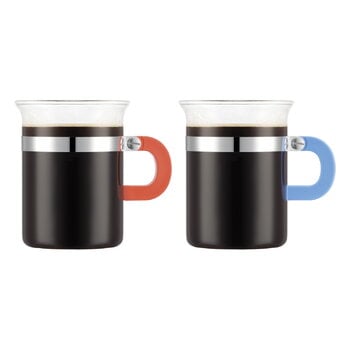 Bodum Bicchiere da tè Chambord, 0,3 L, 2 pz, rosso - blu, immagine prodotto