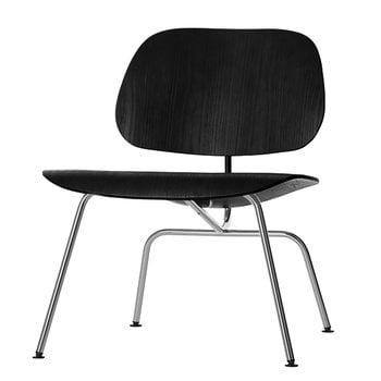 Vitra Plywood Group LCM lounge chair, black - chrome