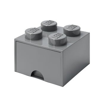 Room Copenhagen Contenitore Lego Brick Drawer 4, grigio scuro