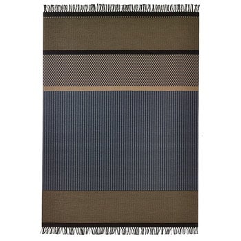 Tapis en fil de papier, Tapis San Francisco, bleu foncé - nutria, Marron