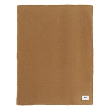 Couvertures, Couverture en laine de mouton, 130 x 180 cm, chêne, Marron