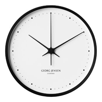 Georg Jensen Henning Koppel wall clock, 30 cm, black - white
