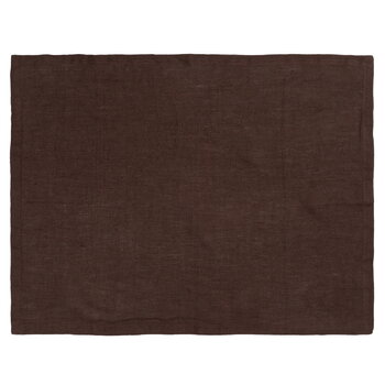 ferm LIVING Linen placemat, 2 pcs, chocolate