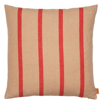 ferm LIVING Grand cushion, 50 x 50 cm, camel - red