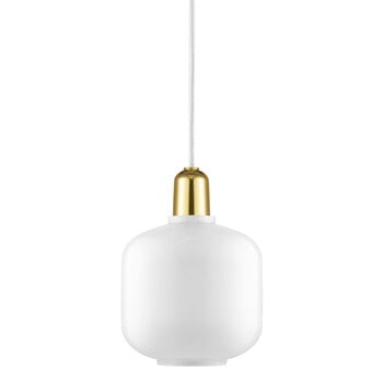 Normann Copenhagen Lampada Amp, piccola, bianco - ottone