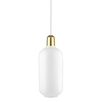 Normann Copenhagen Grande lampe Amp, blanc - laiton