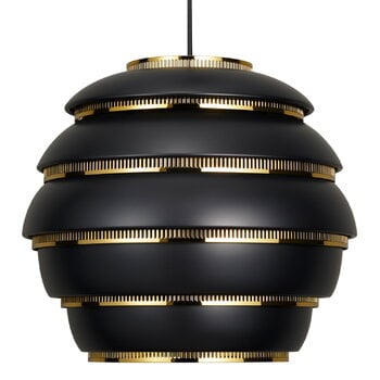 Artek Aalto pendant A331 "Beehive", black - brass