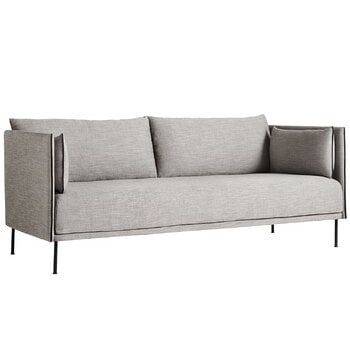 HAY Silhouette sofa 2-seater, Ruskin 33/Sense black - black steel, product image