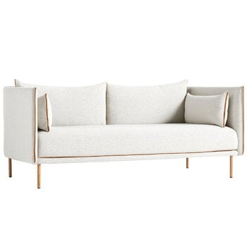 Sofas, Silhouette Sofa 2-Sitzer, Coda 100/Sense cognacfarben – Eiche ge, Weiß