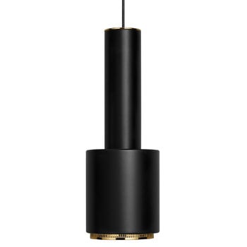 Pendant lamps, Aalto pendant lamp A110 "Hand Grenade", black, Black