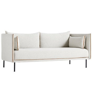 Sofas, Silhouette sofa 2-seater, Coda 100/Sense cognac - black steel, Beige