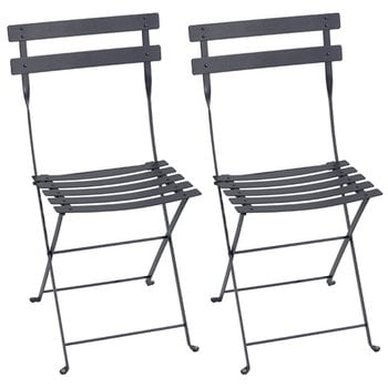 Fermob Bistro metal chair, 2 pcs, anthracite