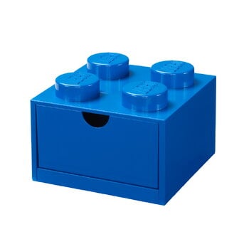 Boîtes de rangement, Lego Desk Drawer 4, bleu vif, Bleu