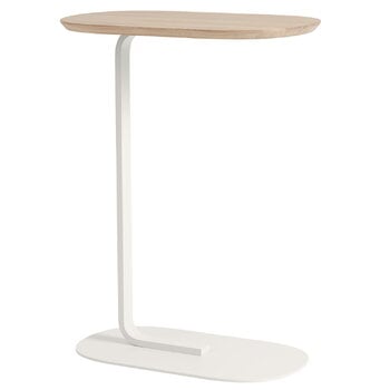 Muuto Tavolino Relate, alt. 73,5 cm, rovere massello - bianco naturale