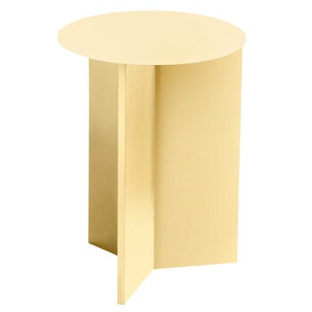 HAY Slit table, 35 cm, high, light yellow