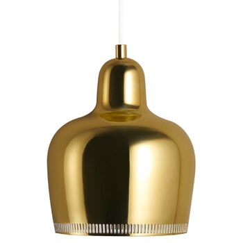 Pendellampor, Aalto pendellampa A330S ”Golden Bell”, mässing, Guld