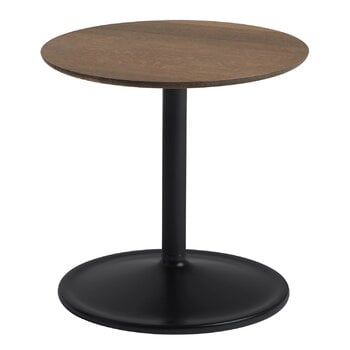 Muuto Soft side table, 41 cm, low, smoked oak - black