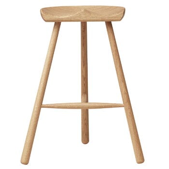 Form & Refine Shoemaker Chair No. 68 bar stool, white oiled oak