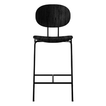 Sibast Piet Hein barstol 65 cm, svart - svartlackerad ek