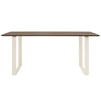 Tables de salle à manger, Table 70/70, 170 x 85 cm, chêne massif fumé - sable, Beige