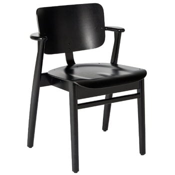 Artek Domus chair, stained black, product image