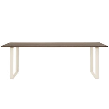 Muuto Table 70/70, 225 x 90 cm, chêne massif fumé - sable