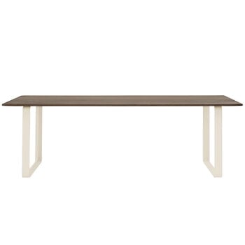 Muuto 70/70 Tisch, 225 x 90 cm, Eiche massiv geräuchert – Sandbeige