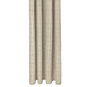 ferm LIVING Chambray shower curtain, grid, sand
