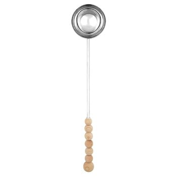 Sauna accessories, Nuppu sauna ladle, steel - pine, Silver