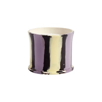 HAY Stripe scented candle, fig leaf