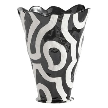 HAY Jessica Hans Shadow vase, black - white