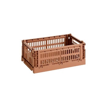 HAY Colour Crate, S, recycelter Kunststoff, Terracotta