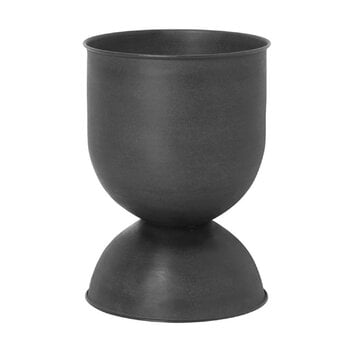 Pots de fleurs et jardinières, Pot Hourglass, modèle S, noir, Noir