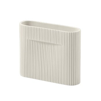 Muuto Vaso Ridge, 16,5 cm, bianco naturale