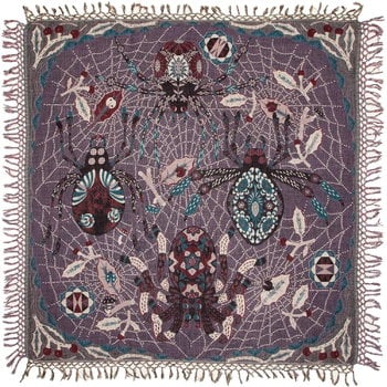 Klaus Haapaniemi & Co. Spider shawl, 120 x 120 cm, purple