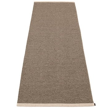 Pappelina Mono rug, 85 x 260 cm, dark mud