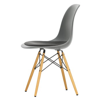 Vitra Eames DSW tuoli, granite grey - vaahtera - t.harmaa pehmuste