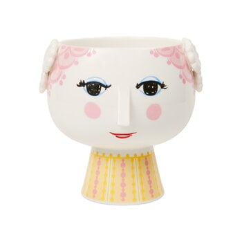 Bjørn Wiinblad Eva flowerpot on base, 15,5 cm, pink