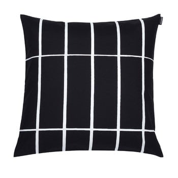 Cushion covers, Tiiliskivi cushion cover, 50 x 50 cm, black-white, Black